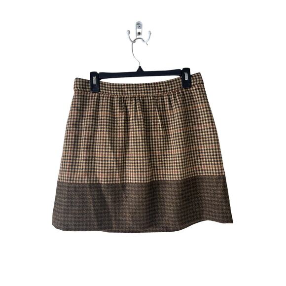 J. Crew Size 8 Medium100% Lambs Wool Tweed Academia Mini Skirt - Picture 1 of 9
